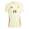 Maillot de Supporter Espagne Pedri 26 Extérieur Euro 2024 Pour Homme